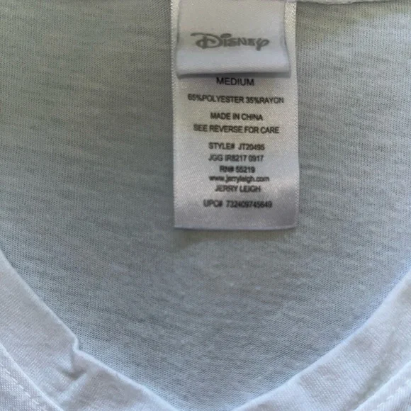 Disney White and Gold Women's Top Size Medium - Picture 6 of 8
